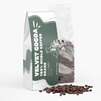 Premium medium roast coffee beans - smooth chocolate cocoa flavor