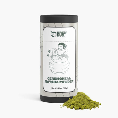 Ceremonial matcha tea canister - authentic Japanese matcha powder gift