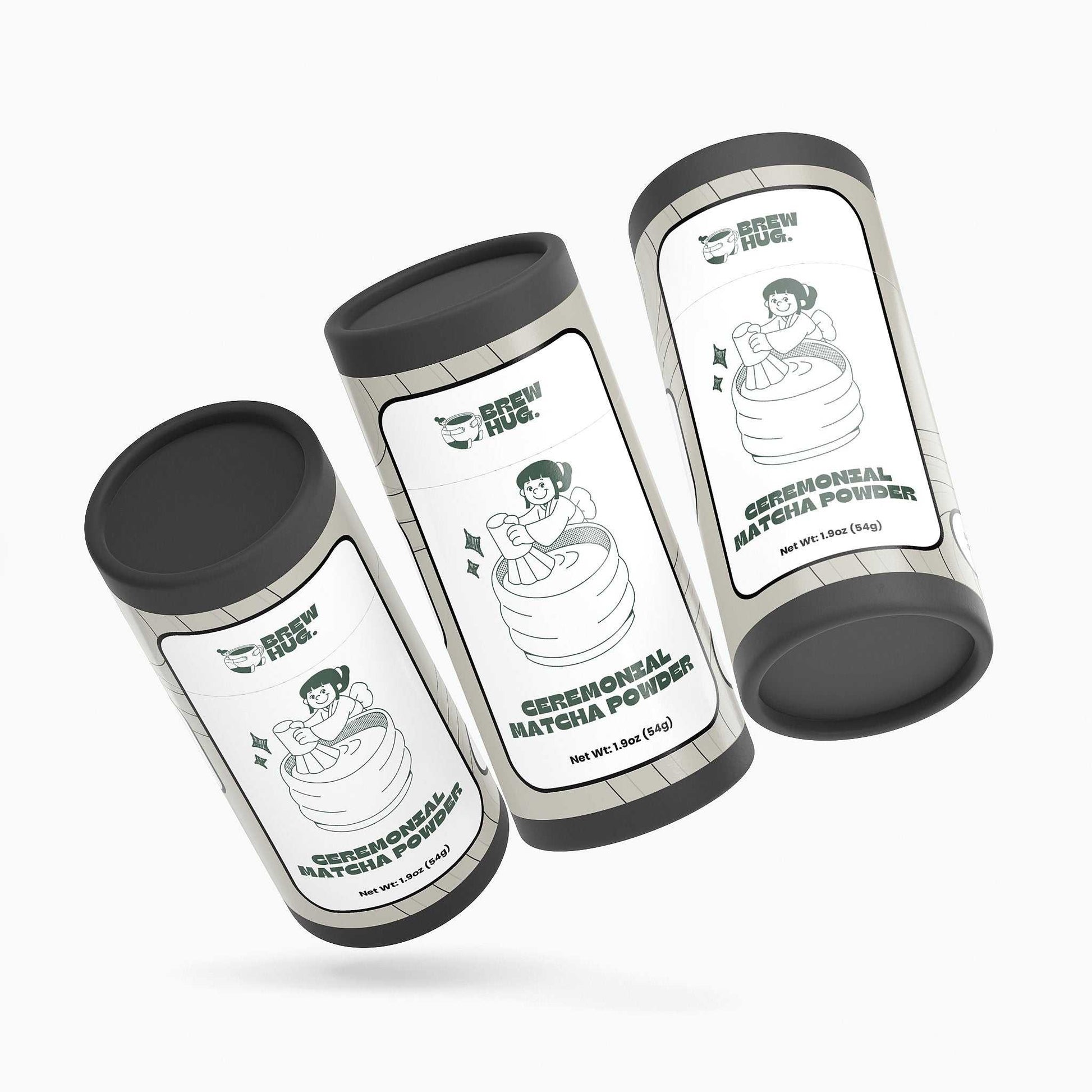 Matcha powder gift set - ceremonial grade Japanese matcha tea canisters