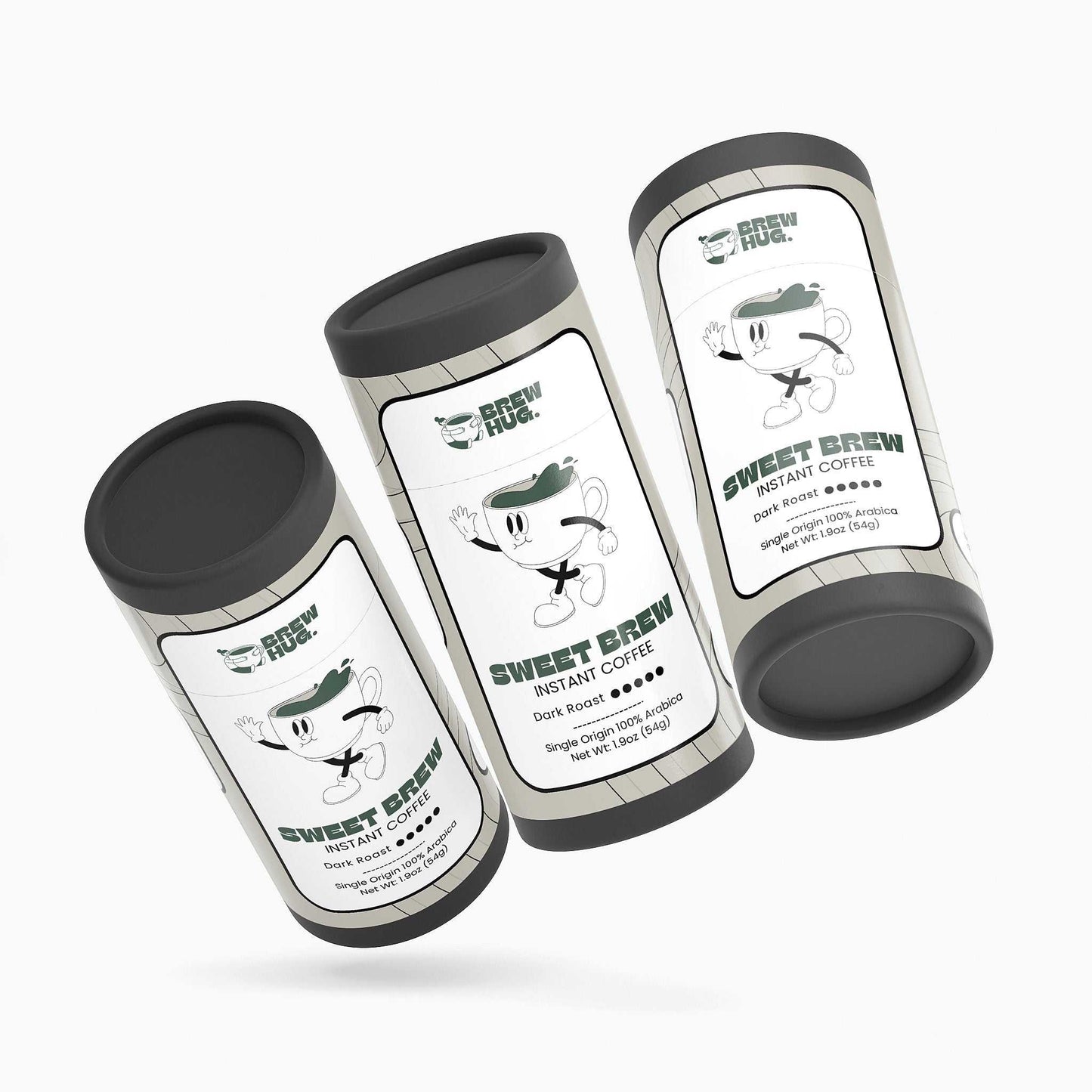 Instant coffee gift set - Sweet Brew dark roast premium instant coffee