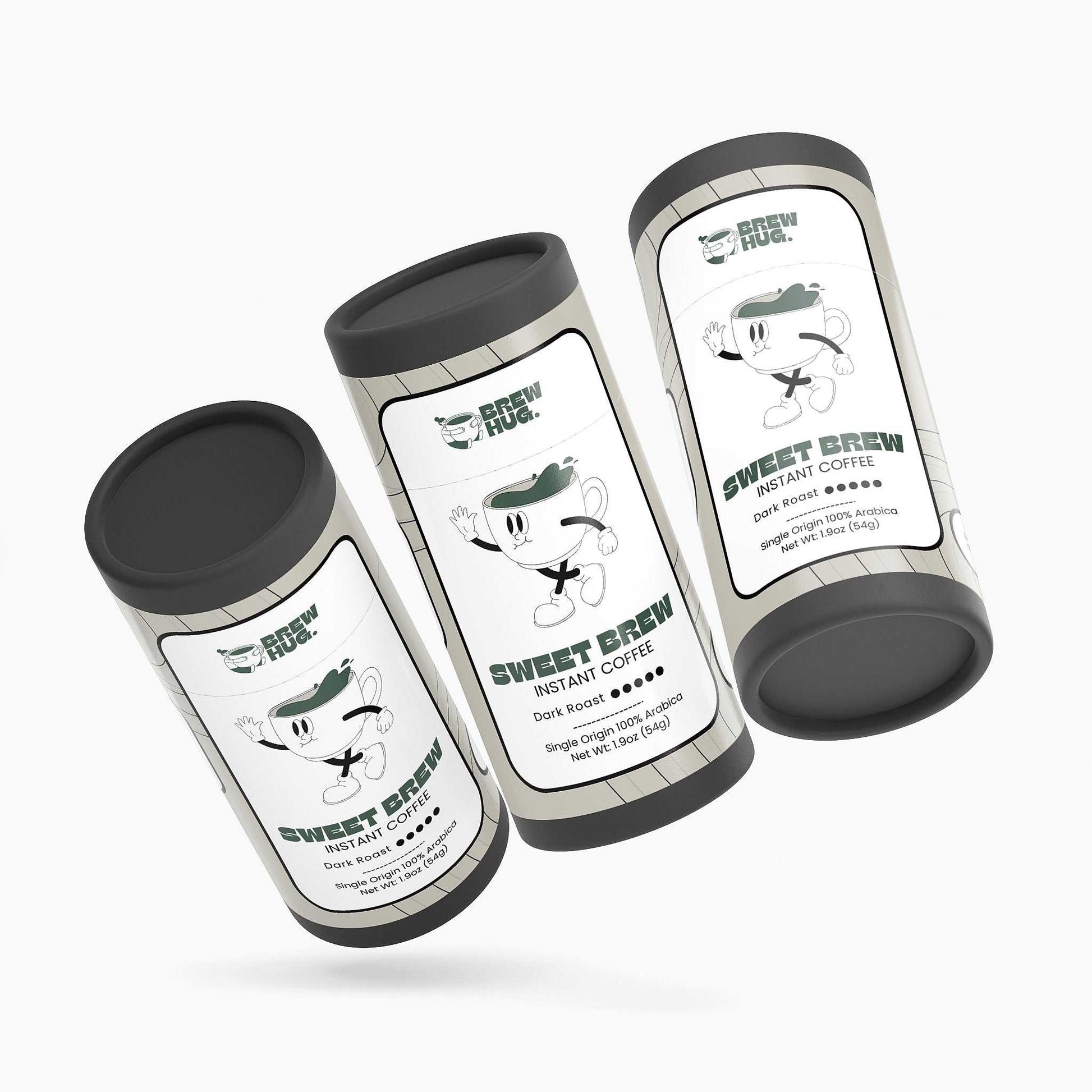 Instant coffee gift set - Sweet Brew dark roast premium instant coffee