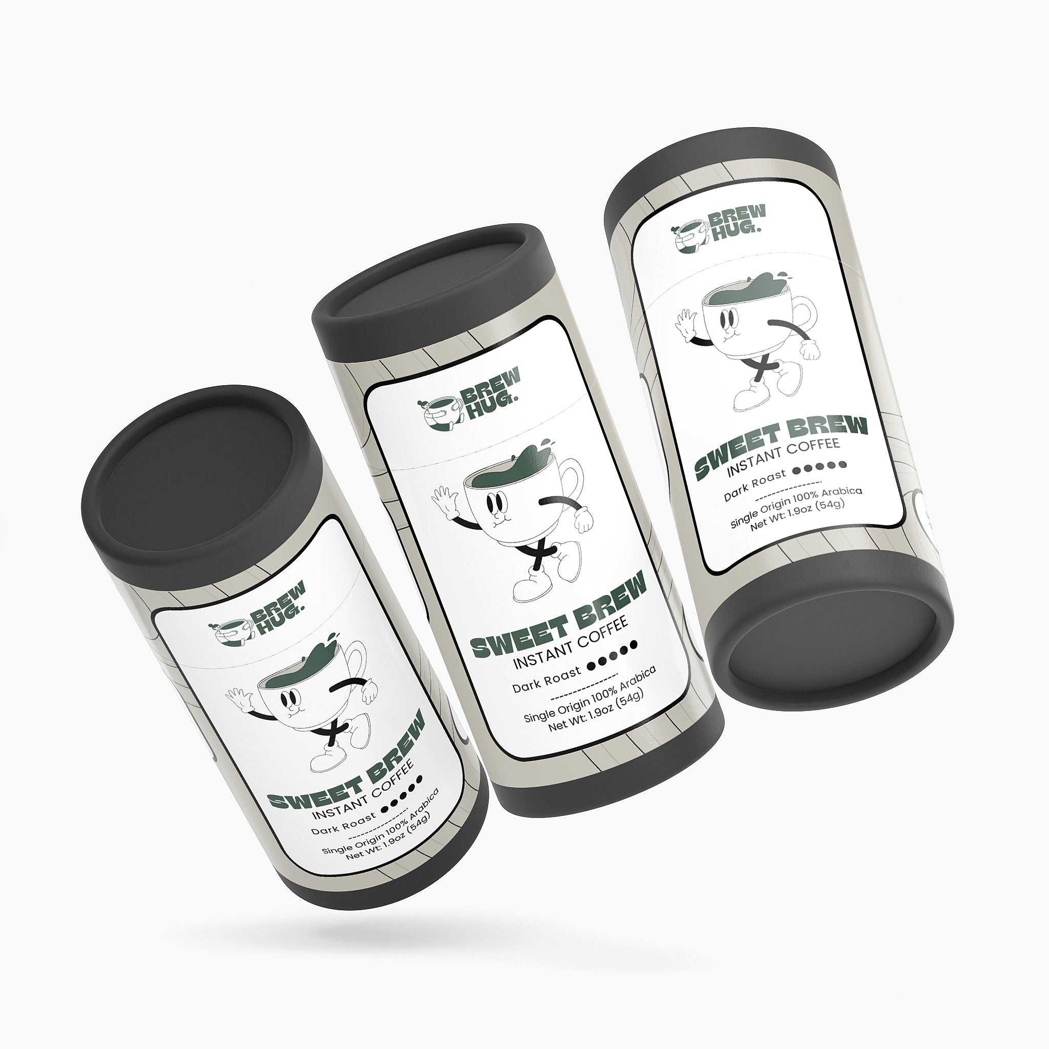 Instant coffee gift set - Sweet Brew dark roast premium instant coffee