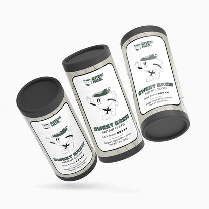 Instant coffee gift set - Sweet Brew dark roast premium instant coffee