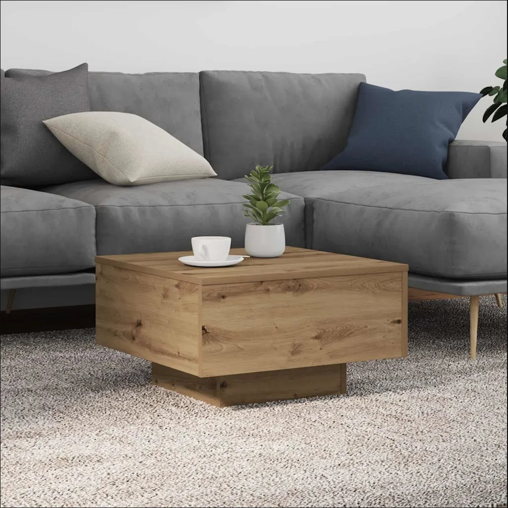 55" LED Coffee Table with Lights - Modern Illuminated Coffee Table - Brewhug 