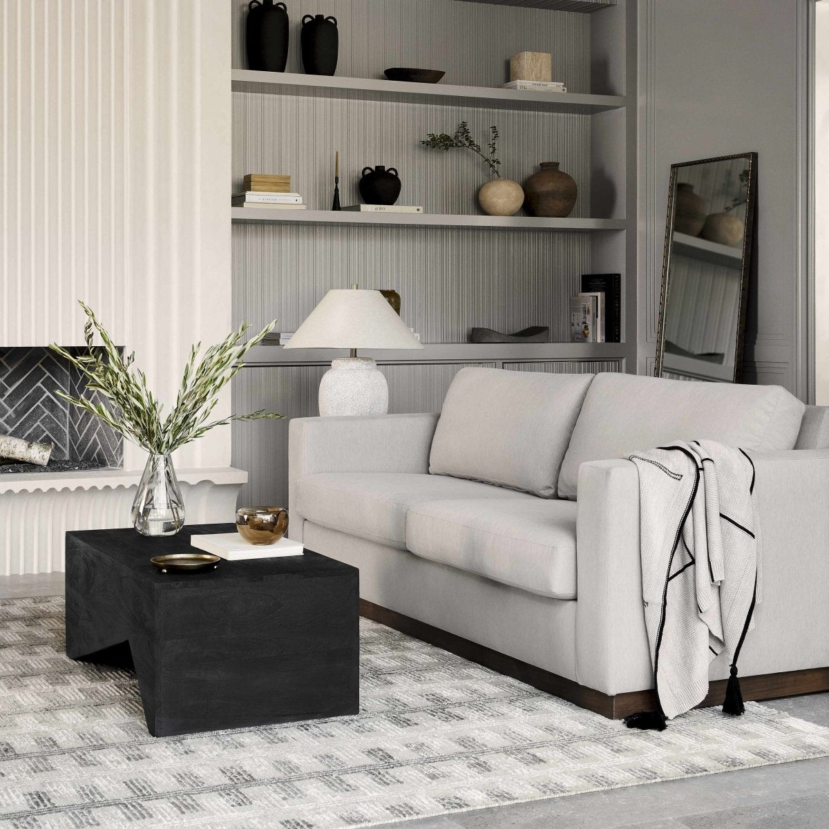 Abana Black Minimalist Coffee Table - Brewhug